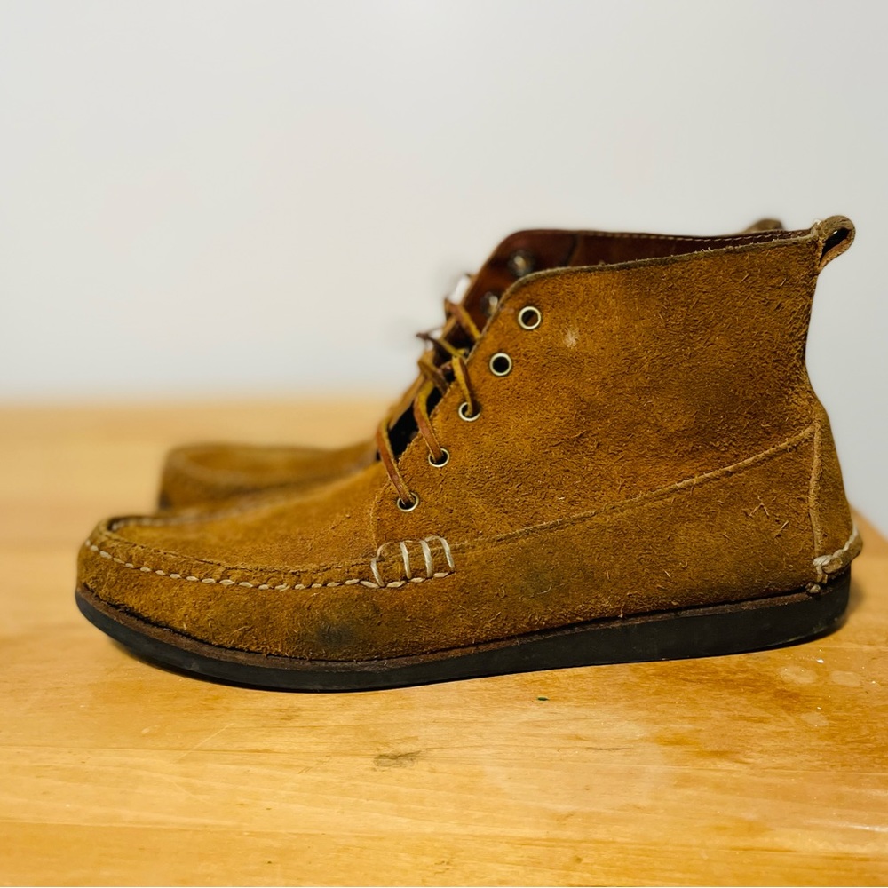 Rancourt Eastland Made in Maine Seneca Boots Brown Suede Size 10 D